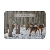 冬の鹿 バスマット (正面)