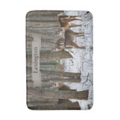 冬の鹿 バスマット (正面縦)