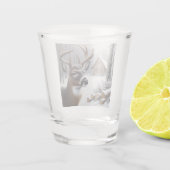 冬の鹿/バック・アート ショットグラス (裏面)