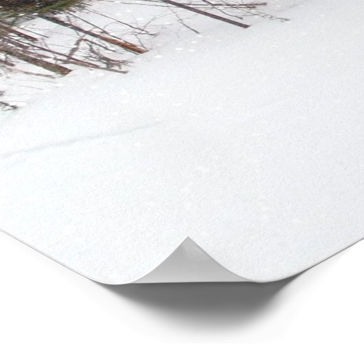 冬の鹿 ポスター (角)