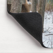 冬の鹿 マウスパッド (コーナー)