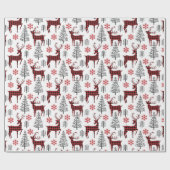 冬の鹿 ラッピングペーパー (フラット)