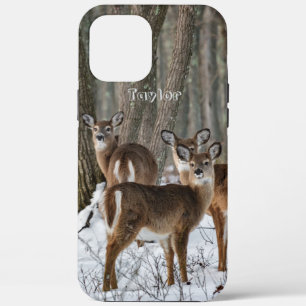 冬の鹿 iPhone 12 PRO MAX ケース