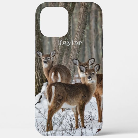 冬の鹿 Case-Mate iPhoneケース (裏面)