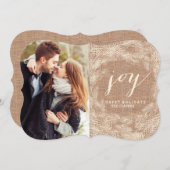 冬の黄昏 | 喜び | 休日スタイリッシュカード シーズンカード (正面/裏面)