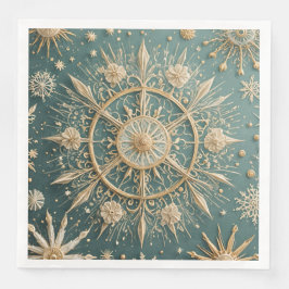 冬の黄金の抱擁：雪の結晶セレナーデ