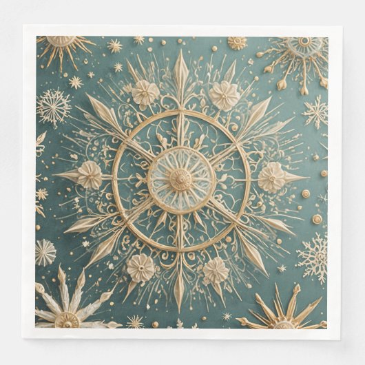 冬の黄金の抱擁：雪の結晶セレナーデ (正面)