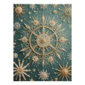 冬の黄金の抱擁:雪の結晶セレナーデ ポスター (正面)