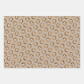 冬の黒いキャップの《鳥》アメリカゴガラオリジナル写真 ラッピングペーパーシート (正面2)