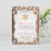 冬の1素朴日の誕生日パーティー 招待状 (スタンド正面)