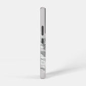 冬の3匹の狼の遠吠えアニマルアートカスタムイニシャル SAMSUNG GALAXYケース (右側面)