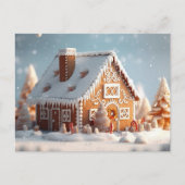 冬の3Dジンジャーブレッドハウス | クリスマス (正面)