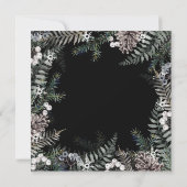 冬の パステル エレガント スクエア オープン ハウス 招待状 (裏面)