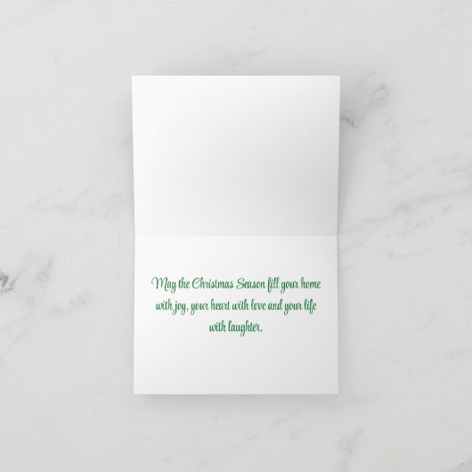 冬の《鳥》アメリカゴガラクリスマス シーズンカード (内部)