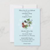 冬の《鳥》アメリカゴガラクリスマス 招待状 (正面)