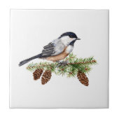 冬の《鳥》アメリカゴガラ タイル (正面)