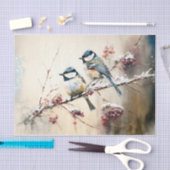 冬の《鳥》アメリカゴガラ 薄葉紙 (クラフト)