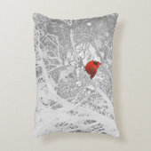 冬の（鳥）ショウジョウコウカンチョウ アクセントクッション (正面(垂直))