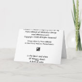 冬の(鳥)ショウジョウコウカンチョウ カード (裏面)