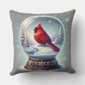 冬の（鳥）ショウジョウコウカンチョウ クッション (裏面)