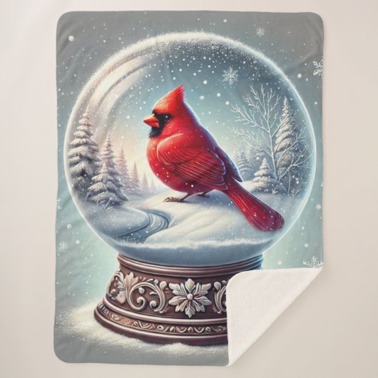 冬の（鳥）ショウジョウコウカンチョウ シェルパブランケット (正面)
