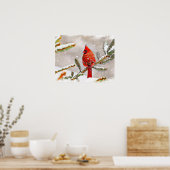 冬の（鳥）ショウジョウコウカンチョウ ポスター (キッチン)