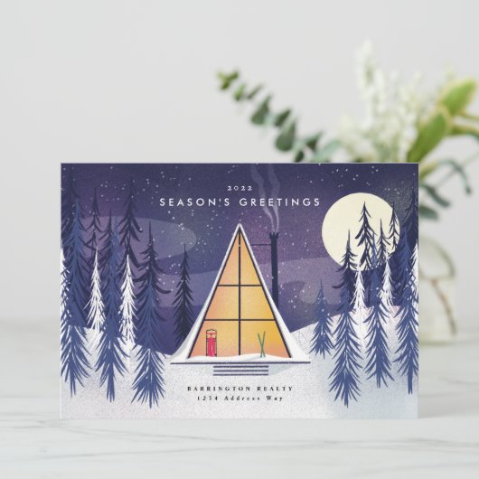 冬のAフレームスキーシャレル図解 シーズンカード (スタンド正面)