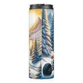 冬のATV:雪山サンセットライド タンブラー (裏面)