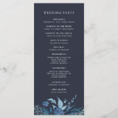 冬のAzure | Blue Botanical 結婚's プログラム (裏面)