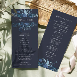 冬のAzure | Blue Botanical 結婚's プログラム