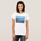冬のBarilocheの空中写真 Tシャツ (正面フル)