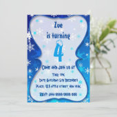 冬のbithday招待 招待状 (スタンド正面)