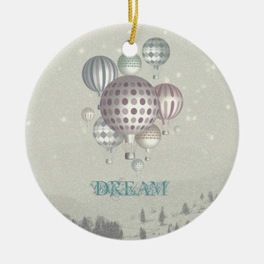 冬のDreamflightのクリスマスのオーナメント セラミックオーナメント (正面)
