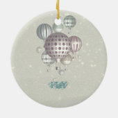 冬のDreamflightのクリスマスのオーナメント セラミックオーナメント (裏面)
