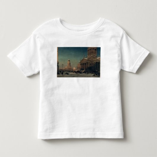 冬のGendarmenmarkt、1857年 トドラーTシャツ (正面)