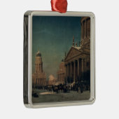 冬のGendarmenmarkt、1857年 メタルオーナメント (右)