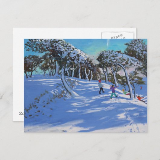 冬のLadmanlow Derbyshire 2013 ポストカード (正面/裏面)