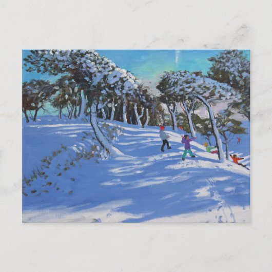 冬のLadmanlow Derbyshire 2013 ポストカード (正面)