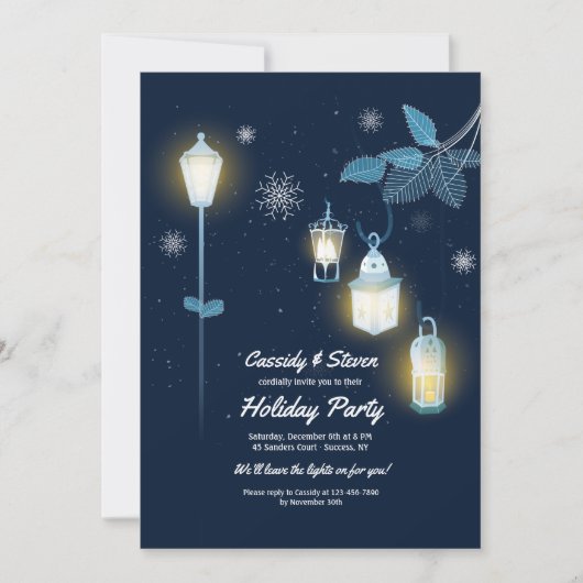 冬のLantersの招待状 招待状 (正面)