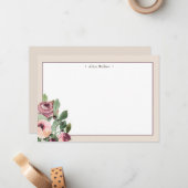 冬のmarsalaフローラ文房具ノートカード ノートカード (正面/裏面インサイチュ)