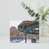 冬のNYCスノーユニオンスクエア ポストカード (スタンド正面)