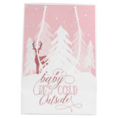 冬のOnederlandのベビーそれは冷たい外のギフトバッグです ミディアムペーパーバッグ (裏面)