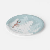 冬のOnederlandの最初誕生日の紙皿 ペーパープレート (アングル)