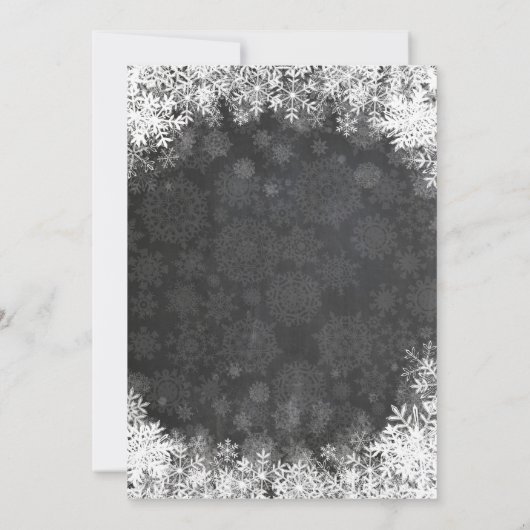 冬のOnederlandの男の子の第1誕生日の招待状 招待状 (裏面)