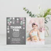 冬のONEderlandの誕生日のサンキューカードの女の子 サンキューカード (スタンド正面)