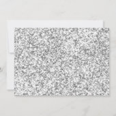 冬のOnederlandの誕生日の招待のピンクの銀 招待状 (裏面)