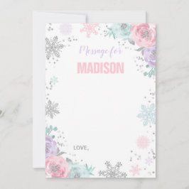 冬のONEderlandタイムカプセルノートカードゲストブック ノートカード