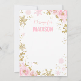 冬のONEderlandタイムカプセルノートカードゲストブック ノートカード