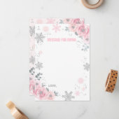 冬のONEderlandタイムカプセルノートカードゲストブック ノートカード (正面/裏面インサイチュ)