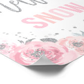 冬のONEderlandパーティーデコール雪記号 ポスター (角)